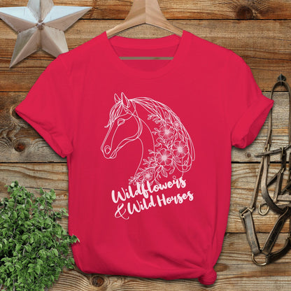 Wildflowers And Wild Horses T-shirt
