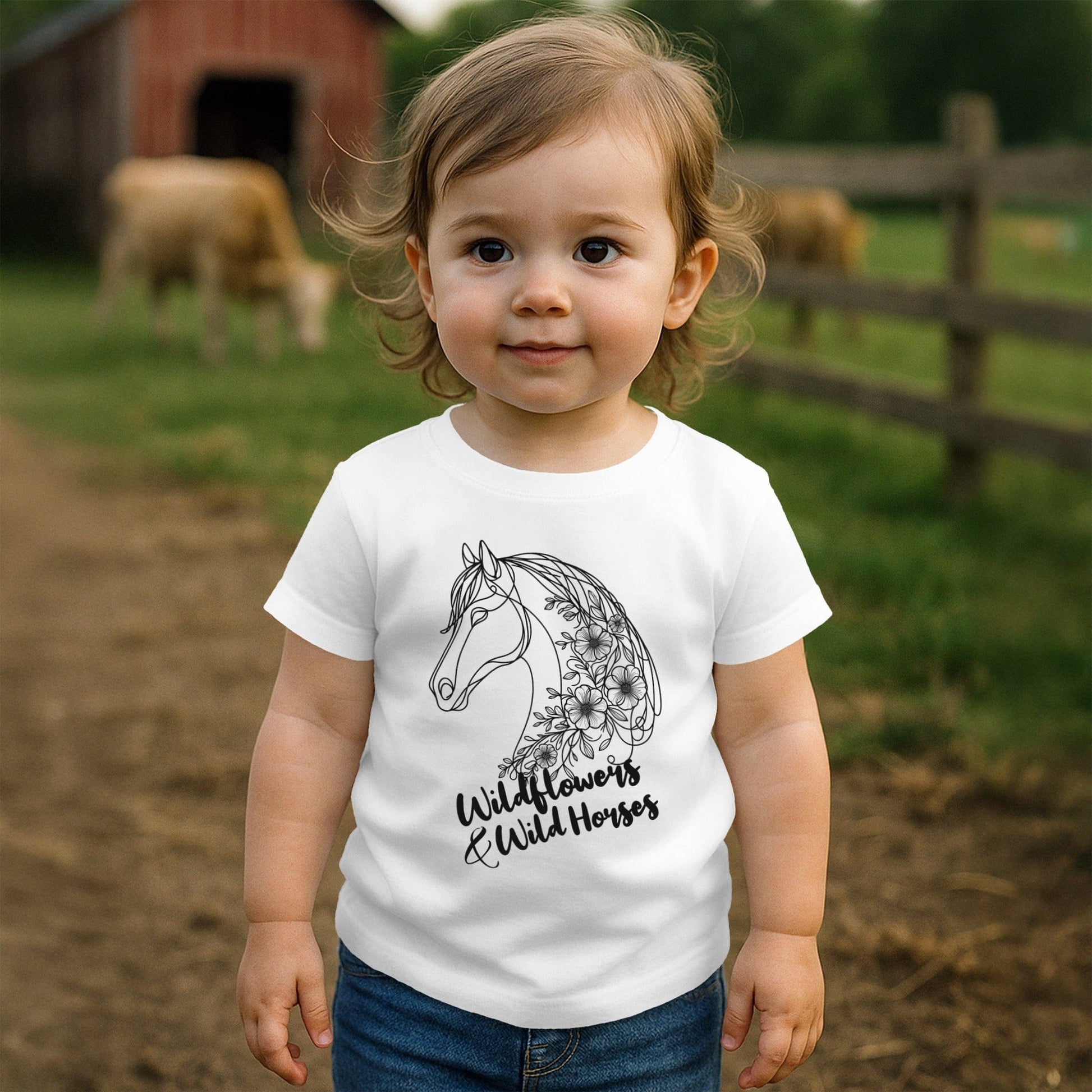 Wildflowers And Wild Horses T-shirt (Toddler)