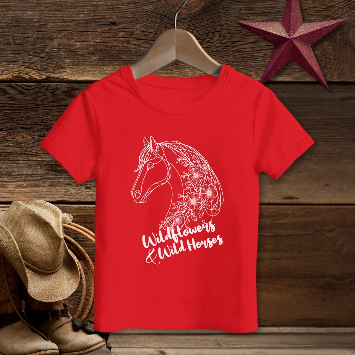 Wildflowers And Wild Horses T-shirt (Toddler)