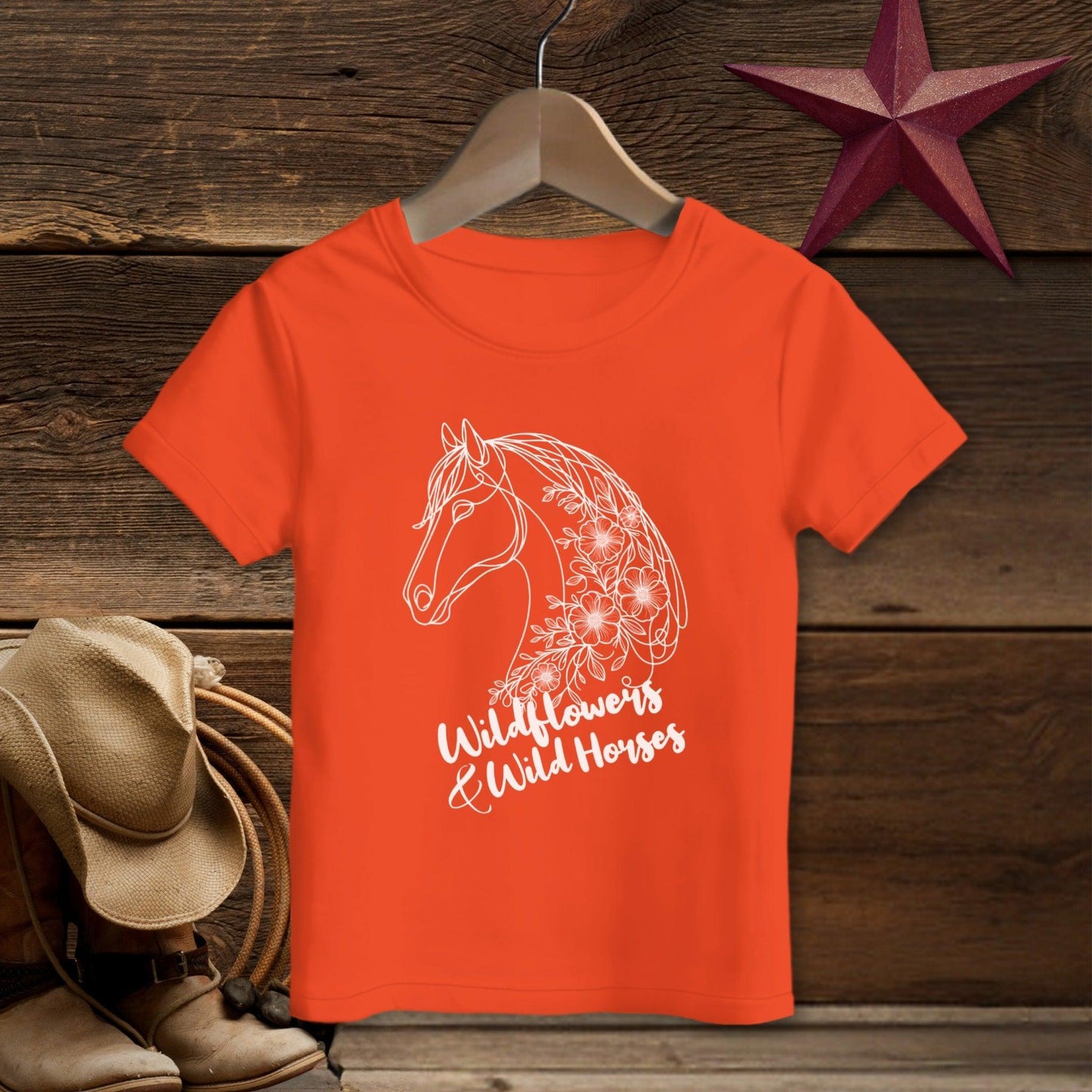 Wildflowers And Wild Horses T-shirt (Toddler)