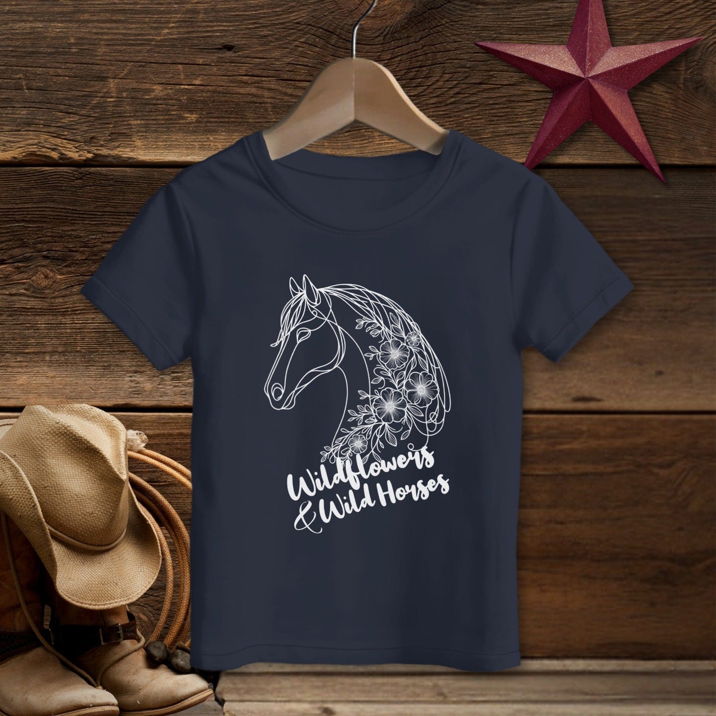 Wildflowers And Wild Horses T-shirt (Toddler)