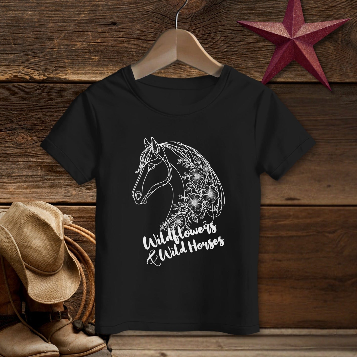 Wildflowers And Wild Horses T-shirt (Toddler)