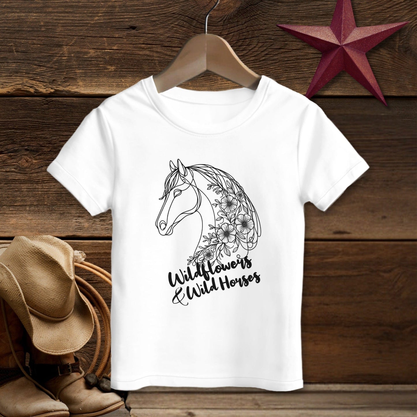 Wildflowers And Wild Horses T-shirt (Toddler)