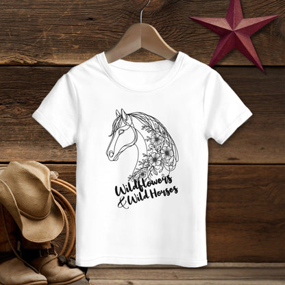 Wildflowers And Wild Horses T-shirt (Toddler)