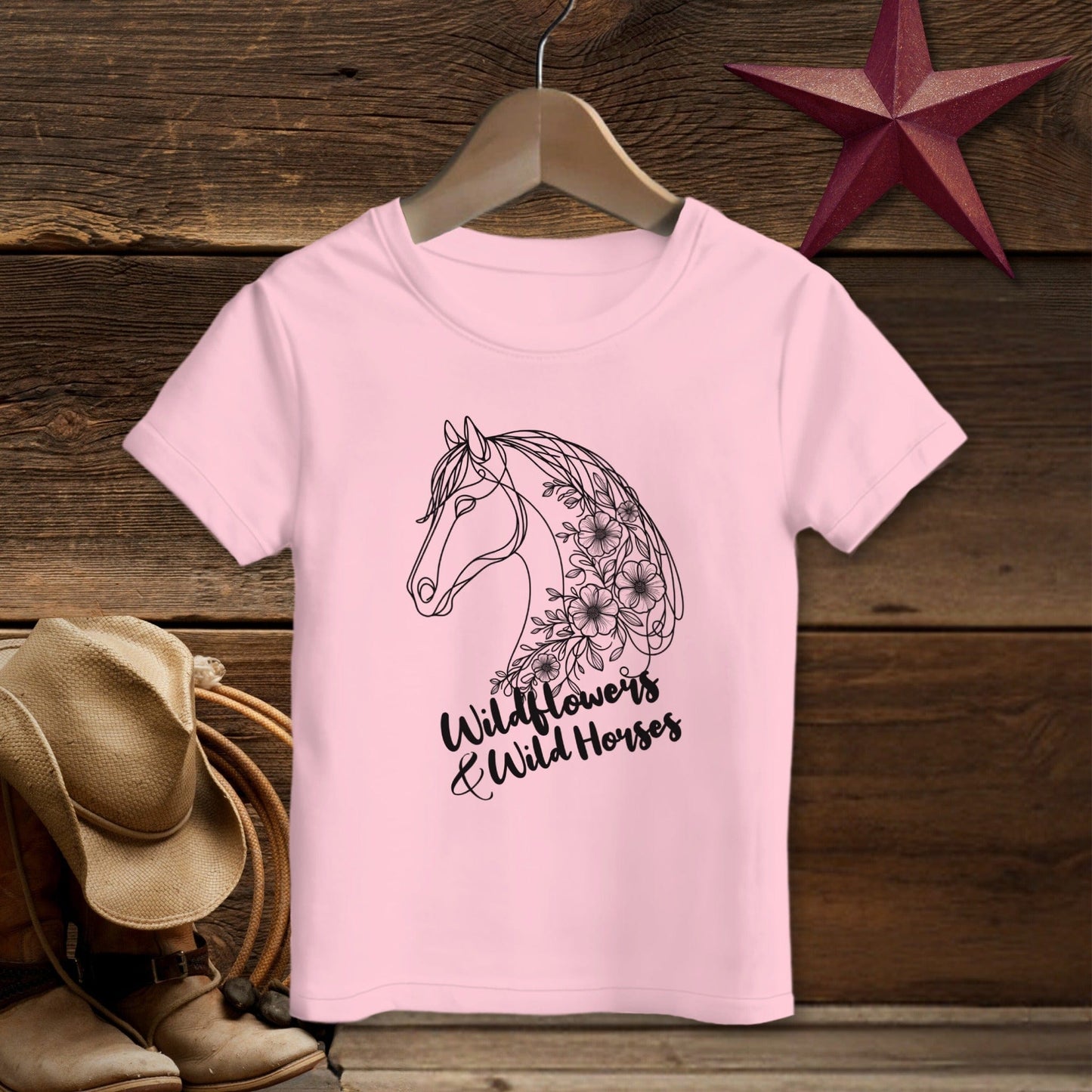 Wildflowers And Wild Horses T-shirt (Toddler)