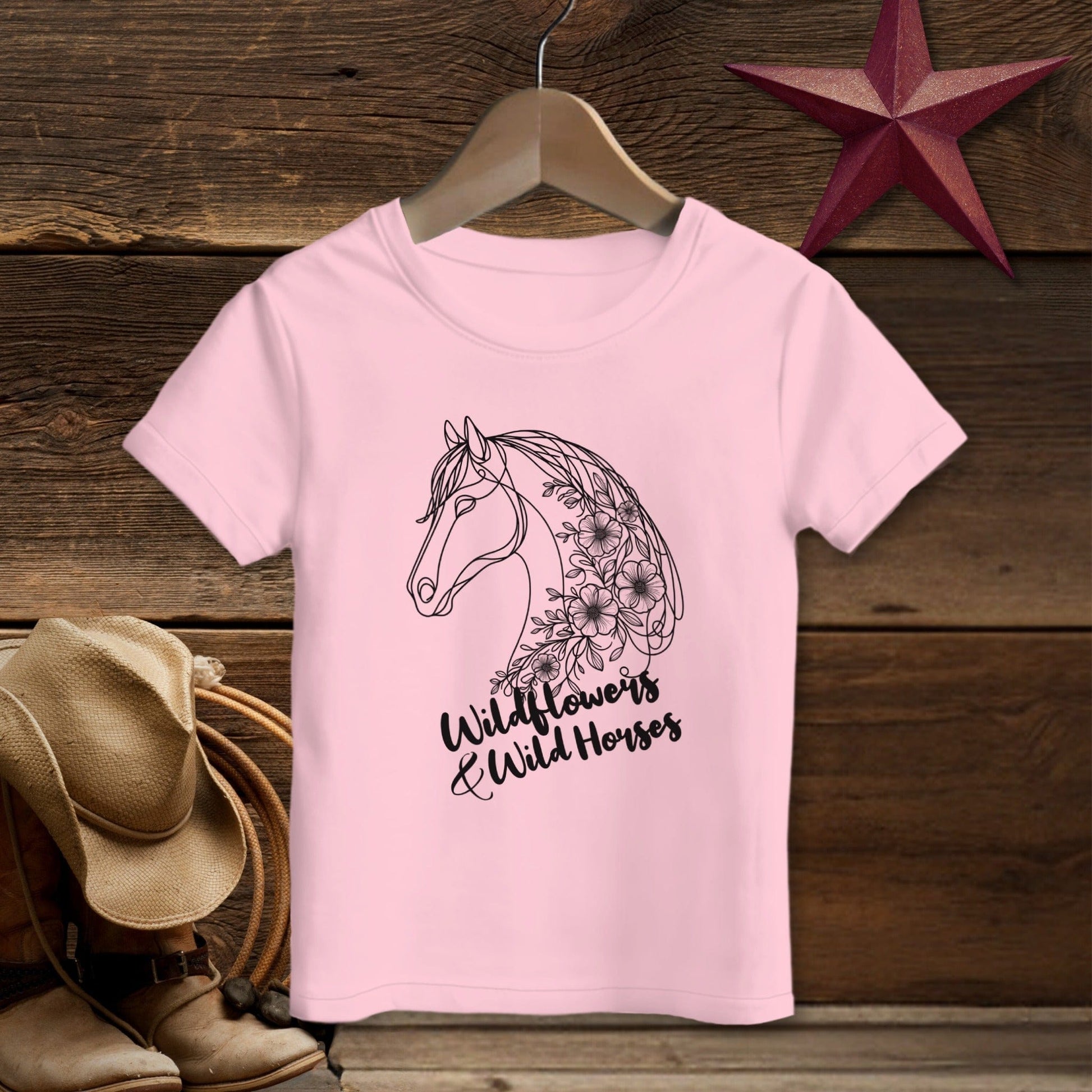 Wildflowers And Wild Horses T-Shirt (Toddler)