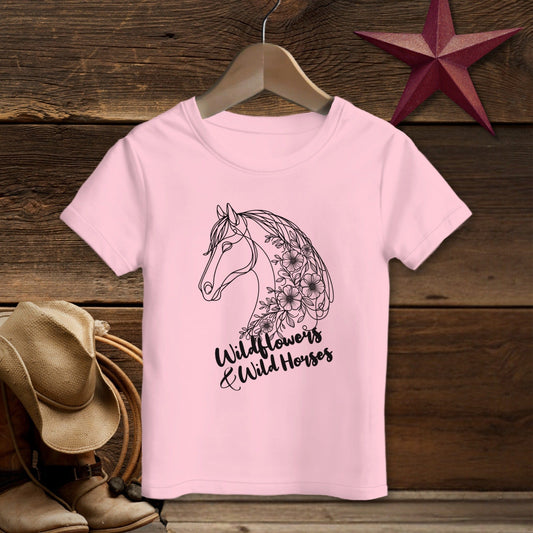 Wildflowers And Wild Horses T-shirt (Toddler)