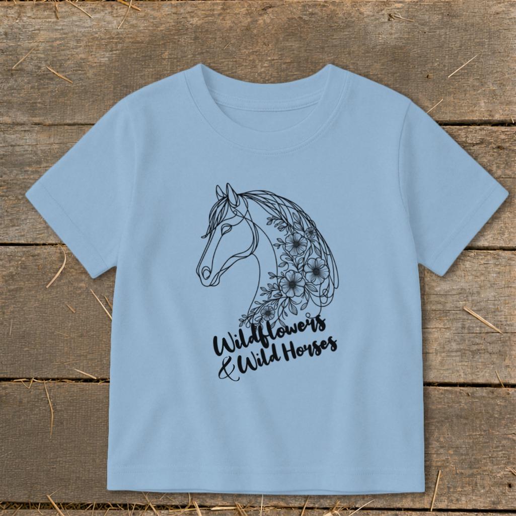 Wildflowers And Wild Horses Toddler Tee