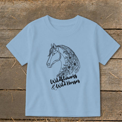 Wildflowers And Wild Horses Toddler Tee
