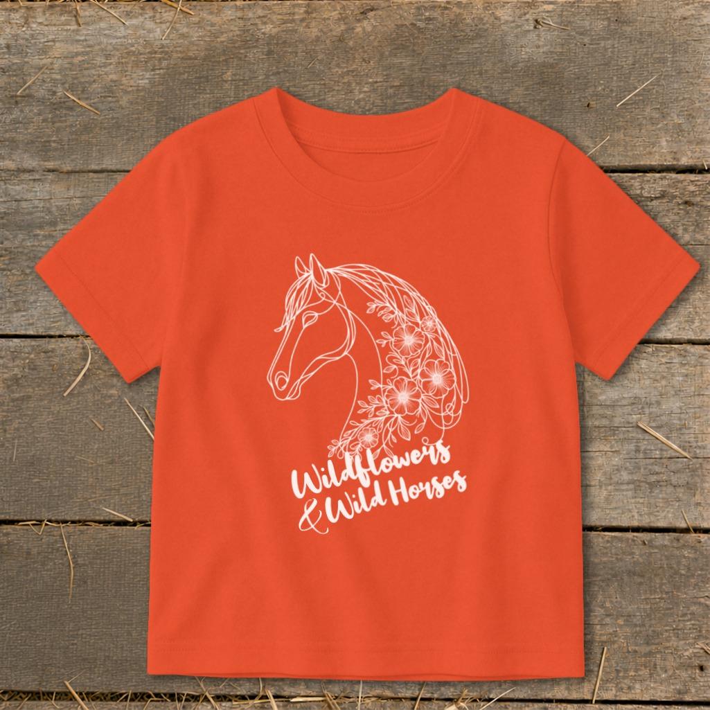 Wildflowers And Wild Horses Toddler Tee