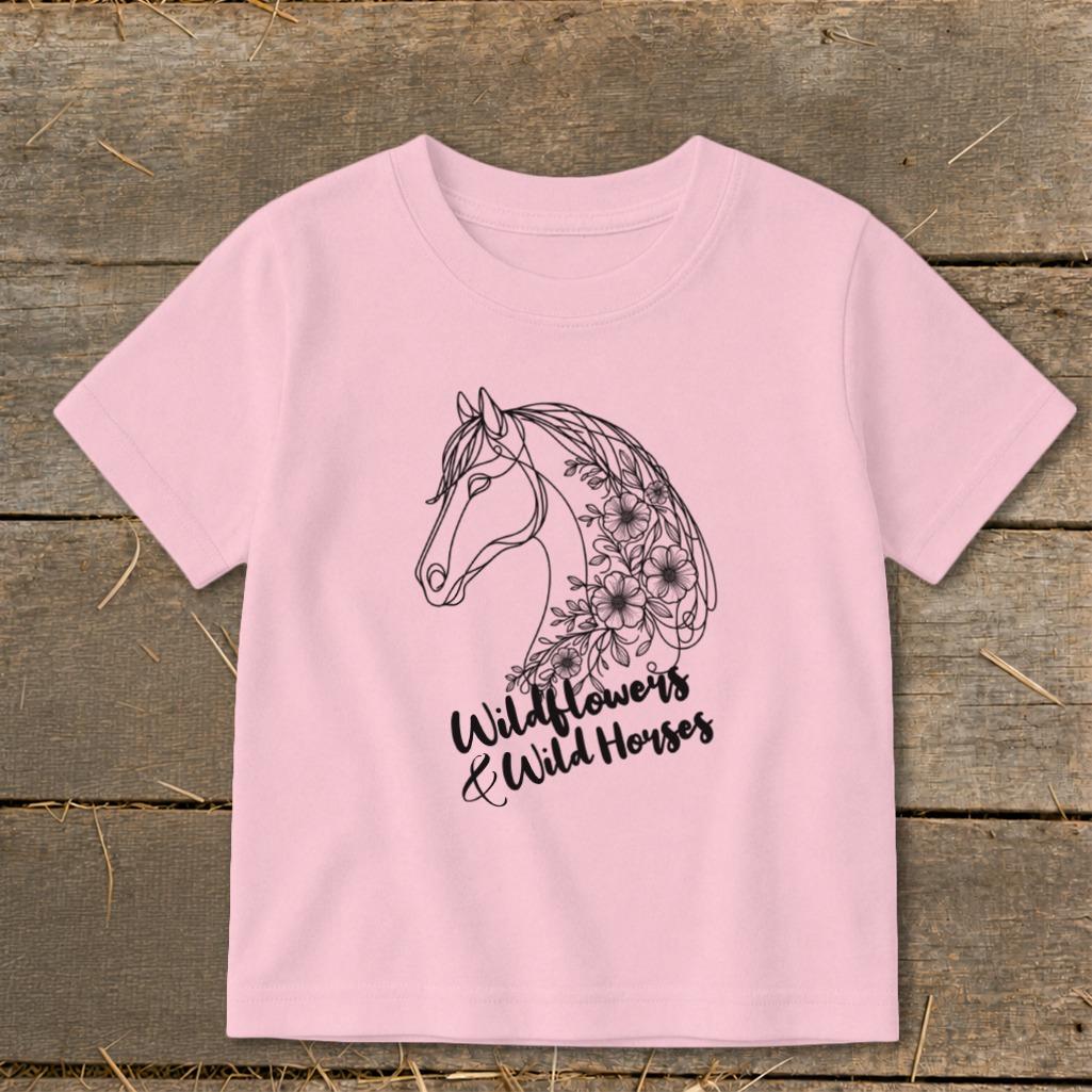 Wildflowers And Wild Horses Toddler Tee