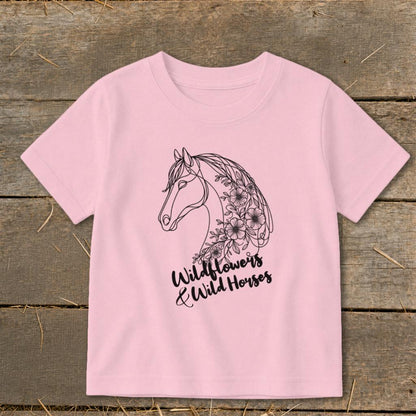 Wildflowers And Wild Horses Toddler Tee