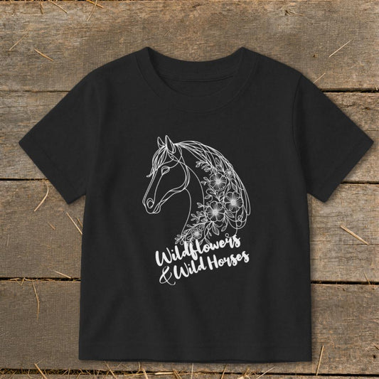 Wildflowers And Wild Horses Toddler Tee