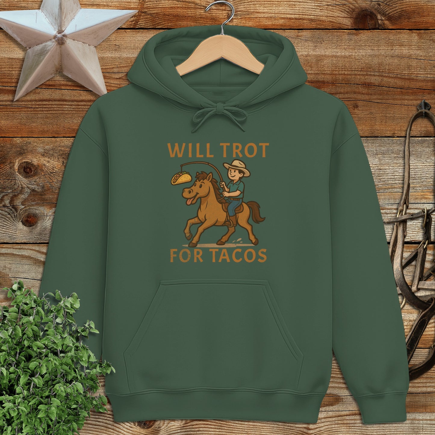 Will Trot for Tacos Hoodie