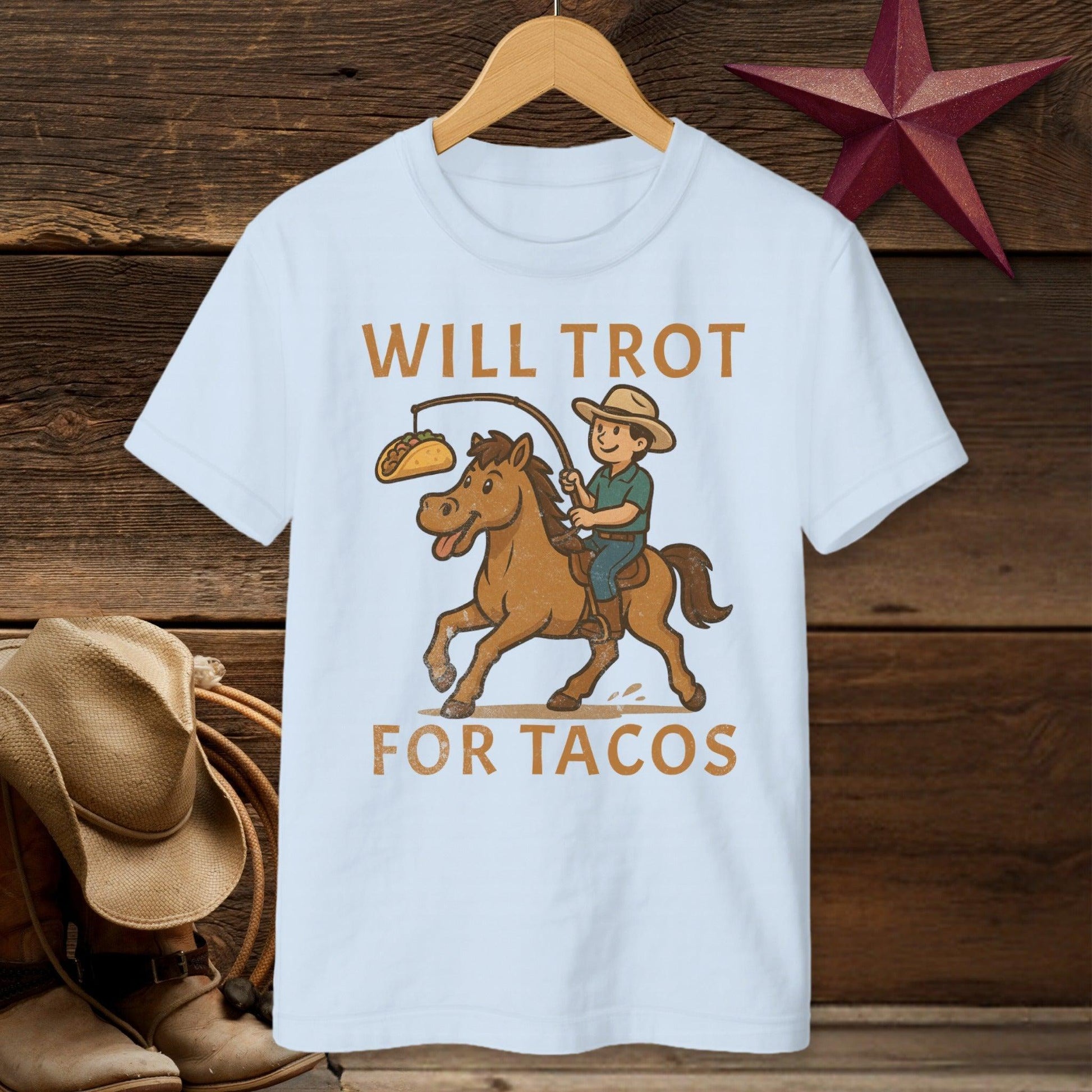 Will Trot for Tacos T-Shirt (Youth)