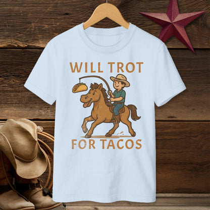 Will Trot for Tacos T-Shirt (Youth)