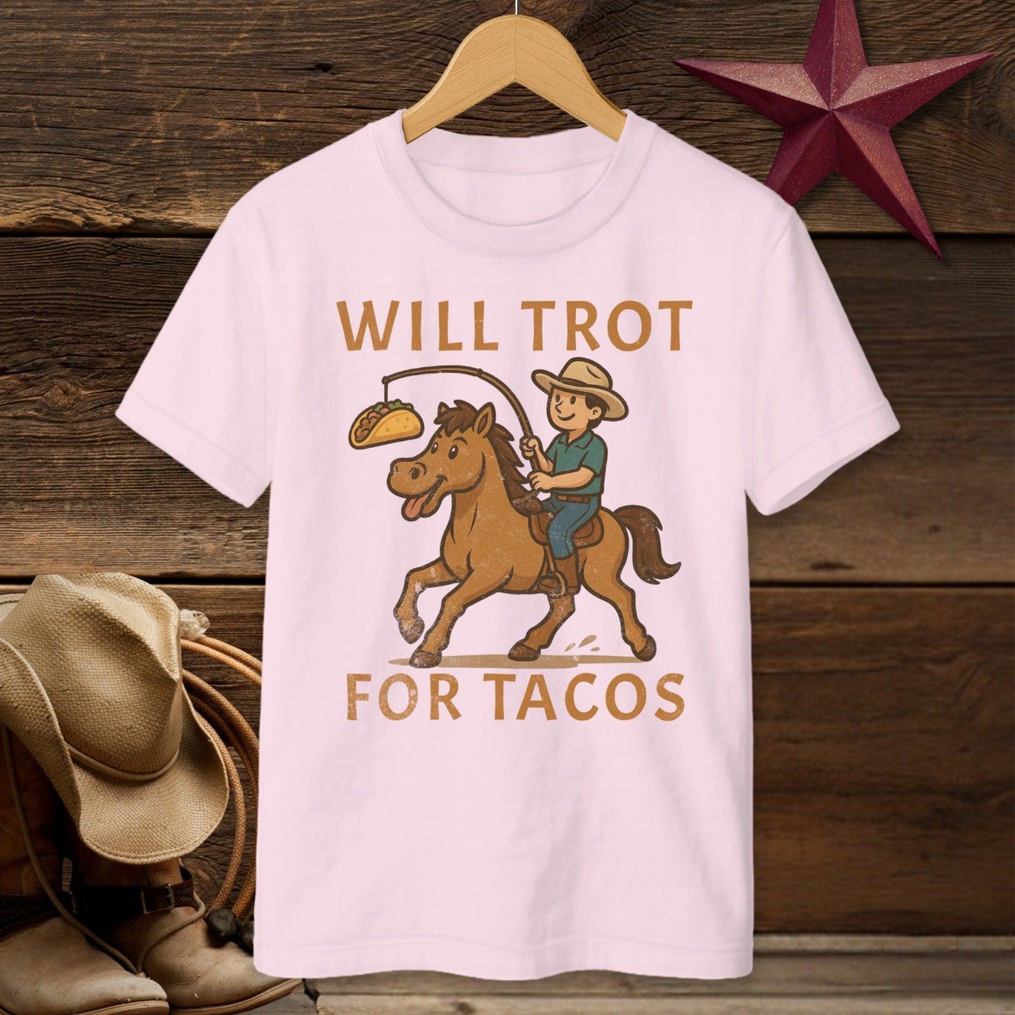 Will Trot for Tacos T-Shirt (Youth)