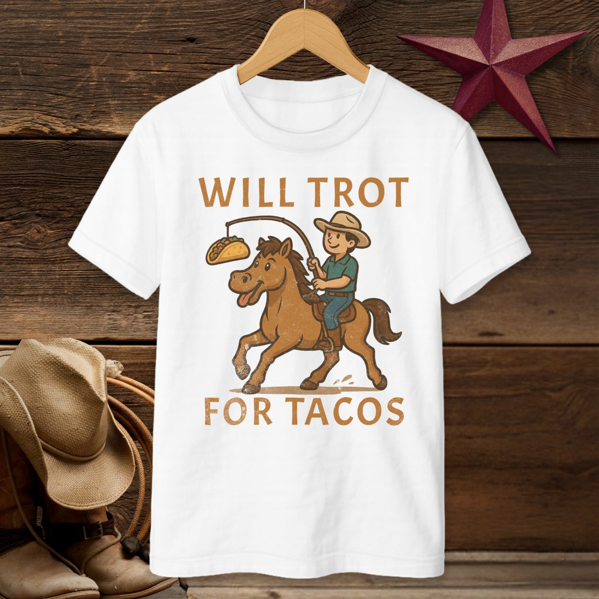 Will Trot for Tacos T-Shirt (Youth)