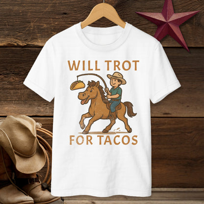 Will Trot for Tacos T-Shirt (Youth)