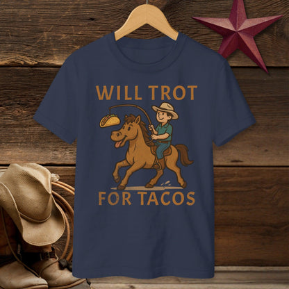 Will Trot for Tacos T-Shirt (Youth)