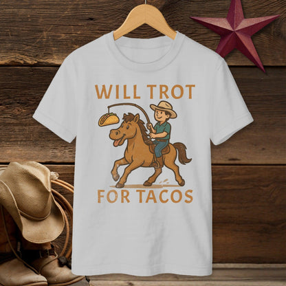 Will Trot for Tacos T-Shirt (Youth)