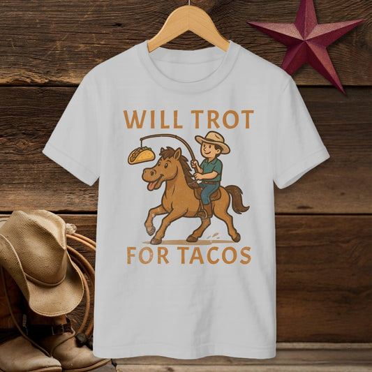 Will Trot for Tacos T-Shirt (Youth)