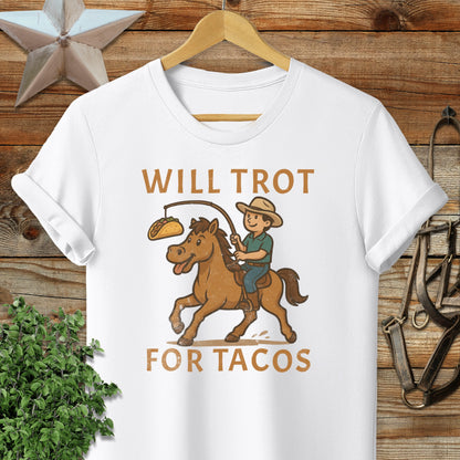 Will Trot for Tacos T-shirt