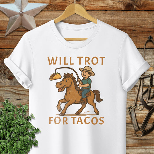 Will Trot for Tacos T-shirt