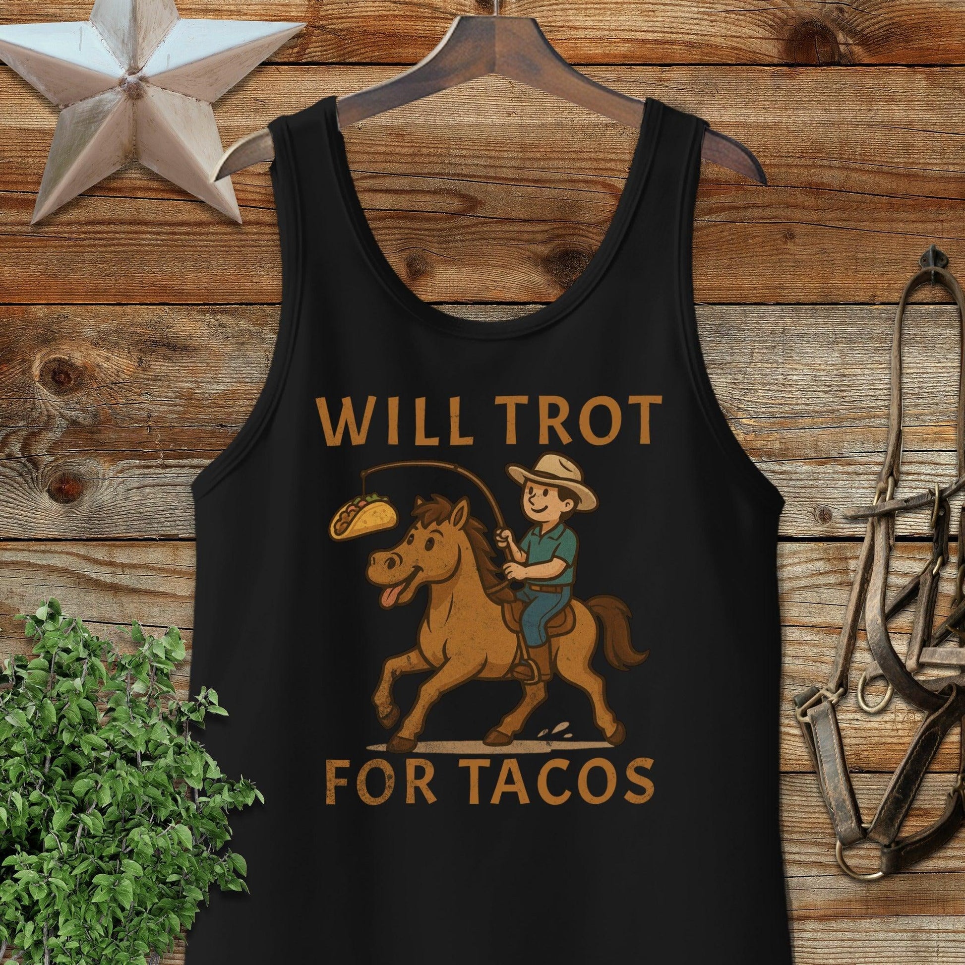 Will Trot for Tacos Tank Top