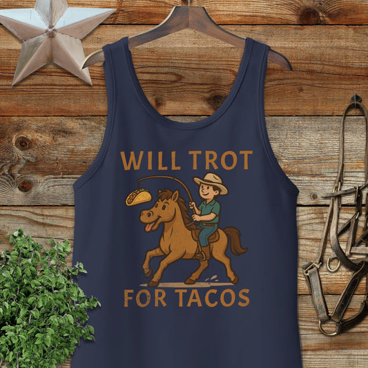 Will Trot for Tacos Tank Top
