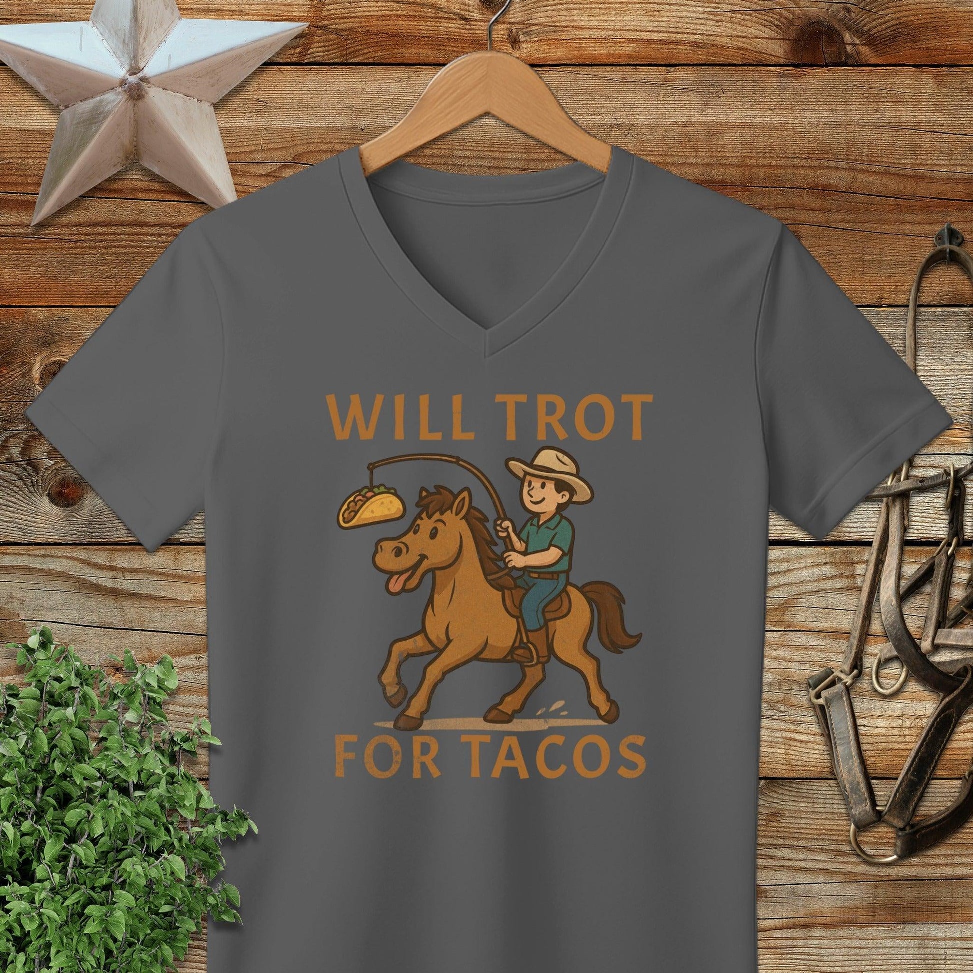 Will Trot for Tacos V-neck
