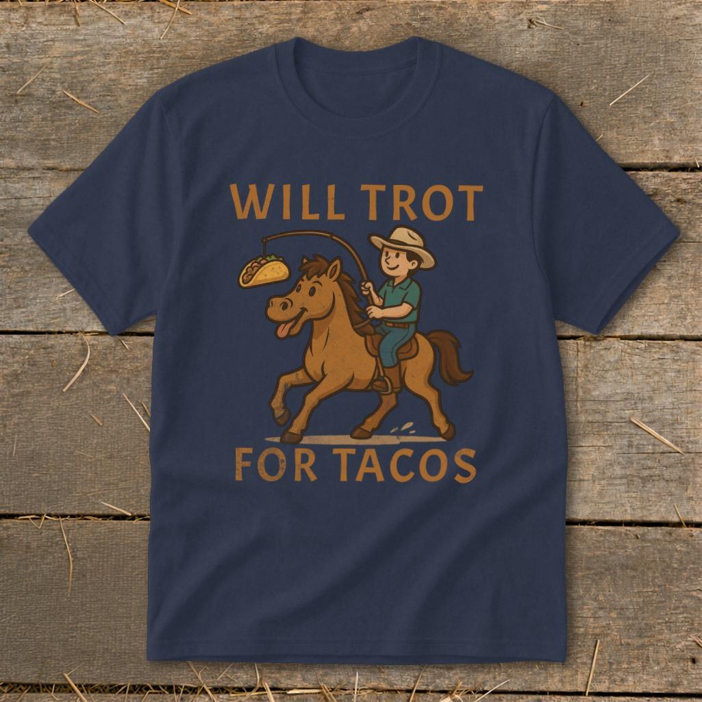 Will Trot for Tacos Youth Tee