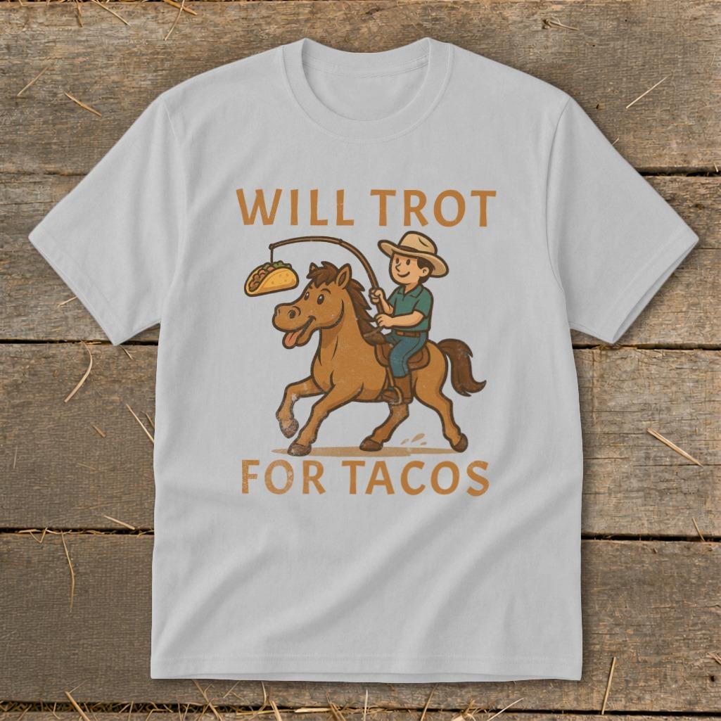 Will Trot for Tacos Youth Tee
