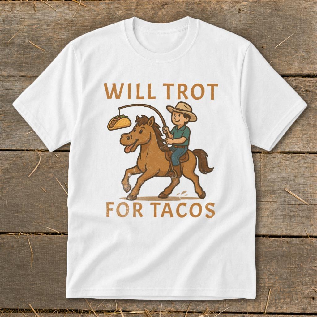 Will Trot for Tacos Youth Tee