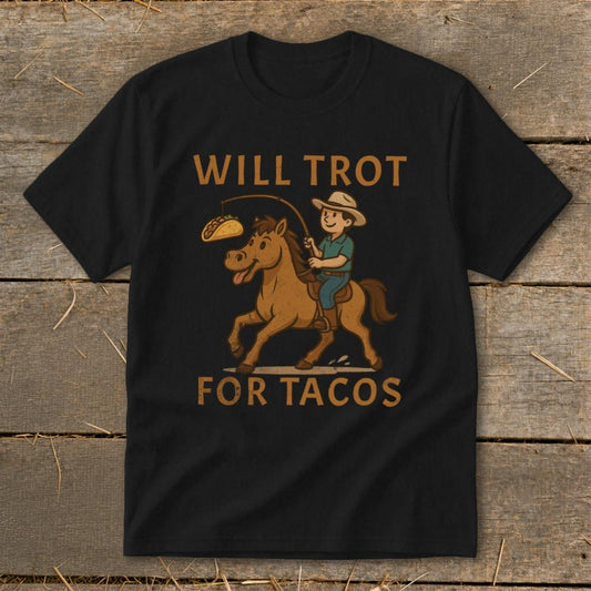 Will Trot for Tacos Youth Tee