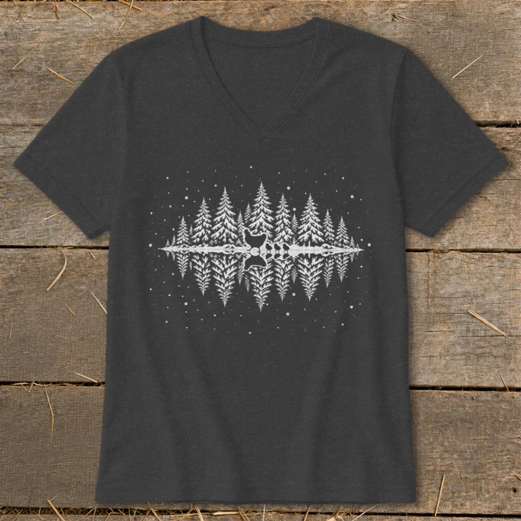 Winter Chickens V-neck