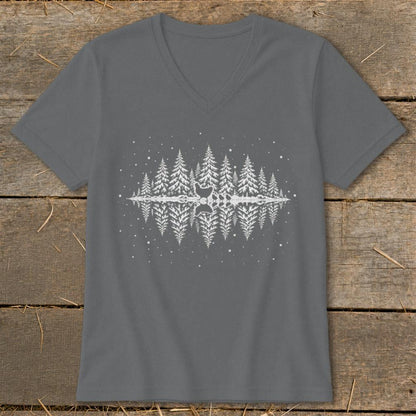 Winter Chickens V-neck