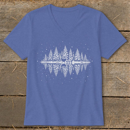 Winter Chickens V-neck