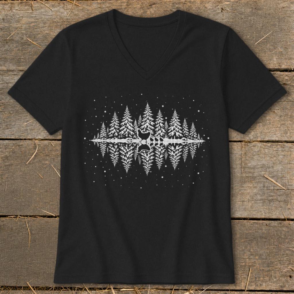 Winter Chickens V-neck