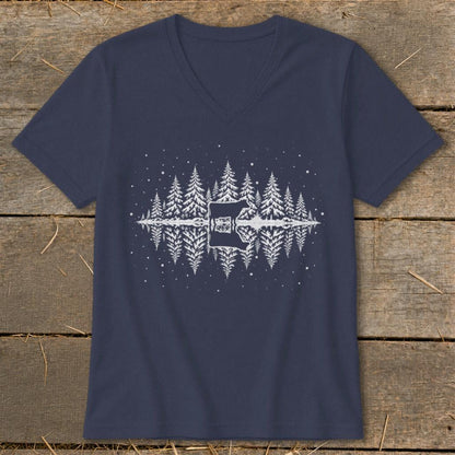 Winter Cow V-neck