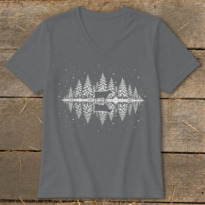 Winter Cow V-neck