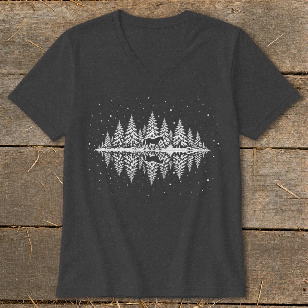 Winter Horse V-neck