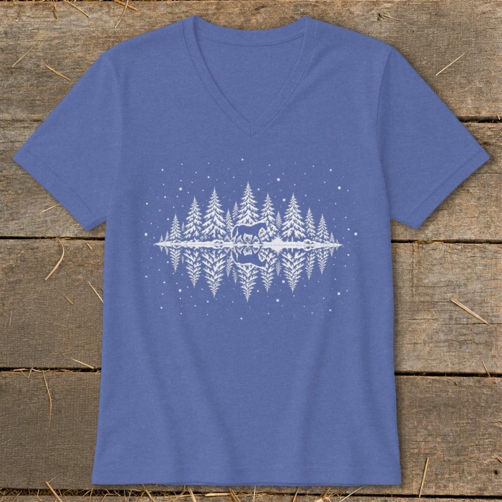 Winter Horse V-neck