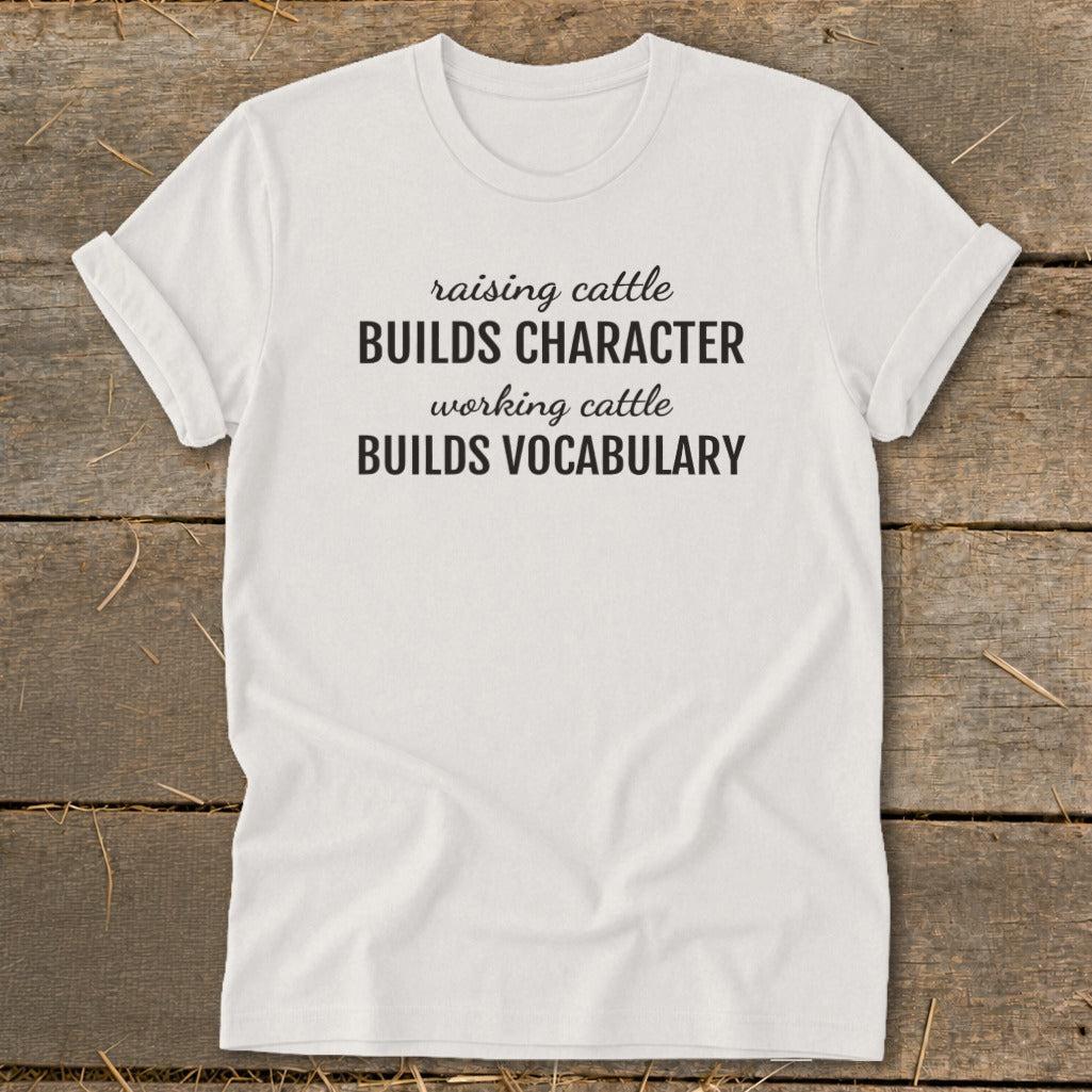 Working Cattle Builds Vocabulary Softstyle Tee