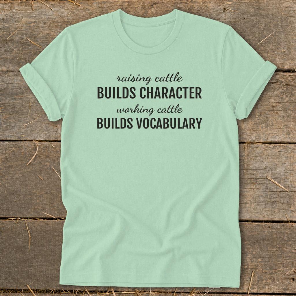 Working Cattle Builds Vocabulary Softstyle Tee