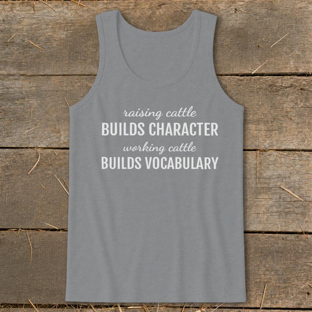 Working Cattle Builds Vocabulary Tank Top
