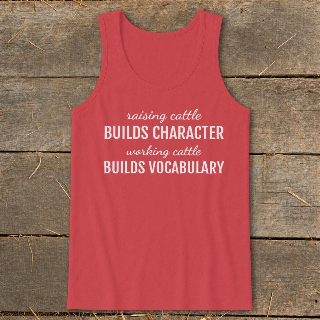 Working Cattle Builds Vocabulary Tank Top