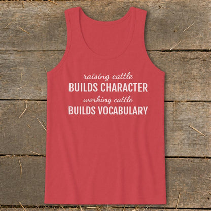 Working Cattle Builds Vocabulary Tank Top