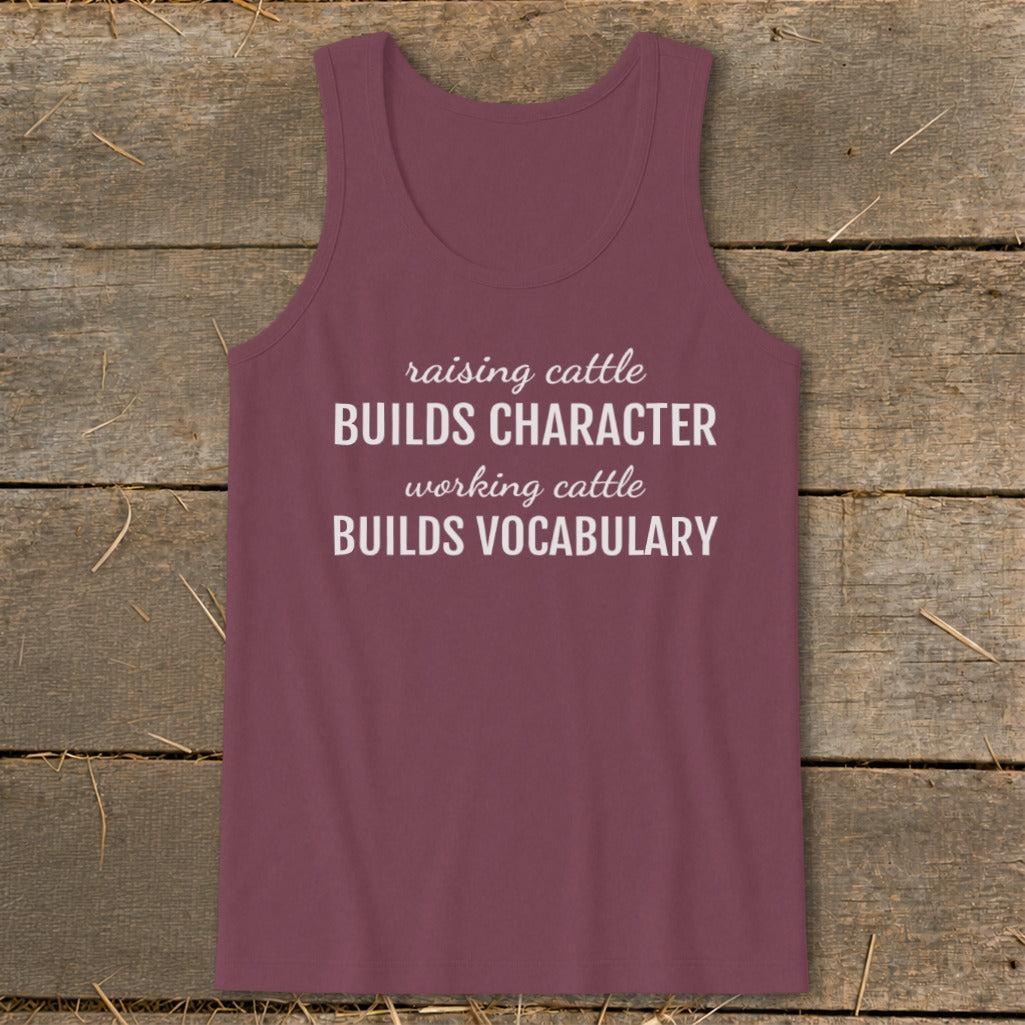 Working Cattle Builds Vocabulary Tank Top