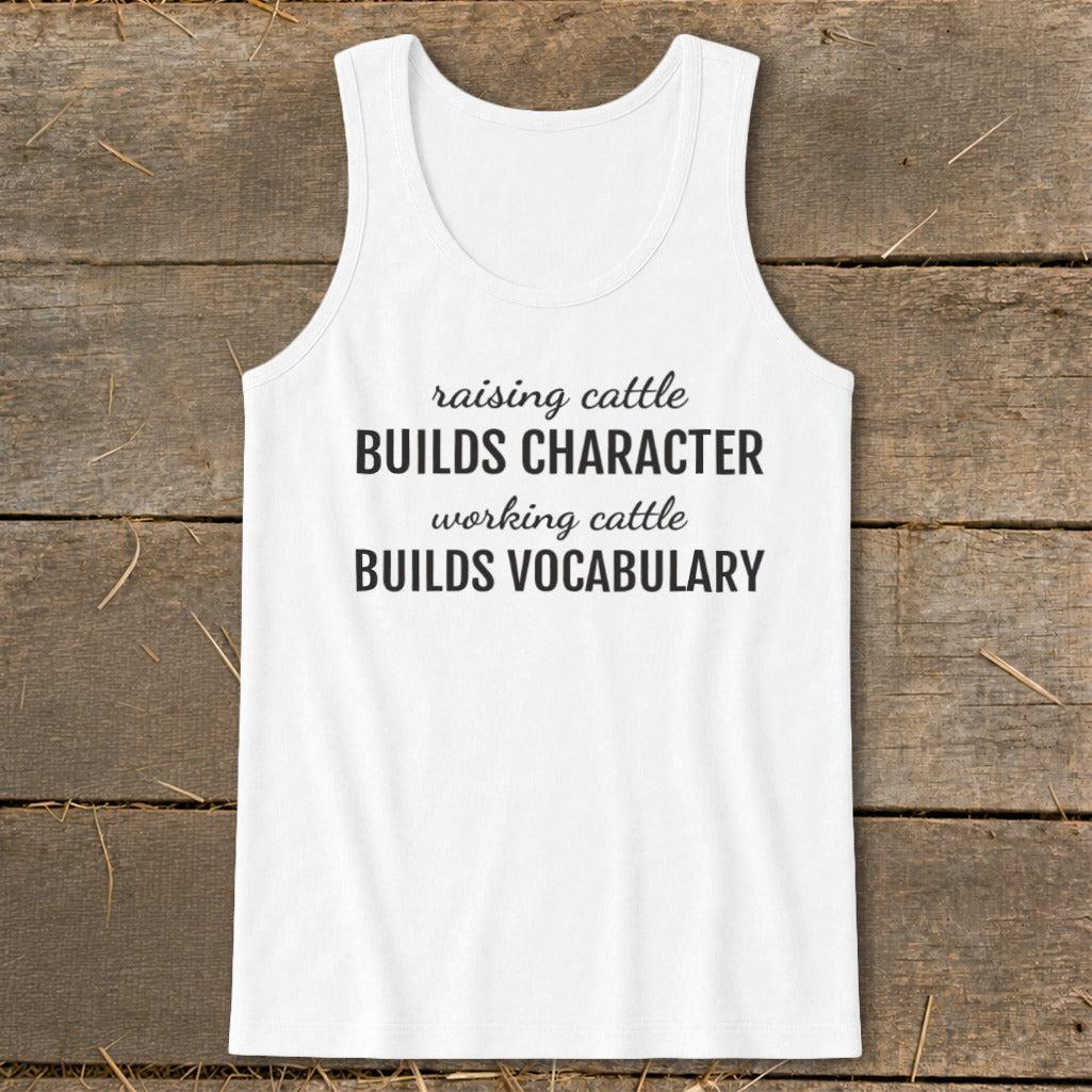 Working Cattle Builds Vocabulary Tank Top